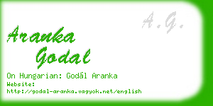 aranka godal business card